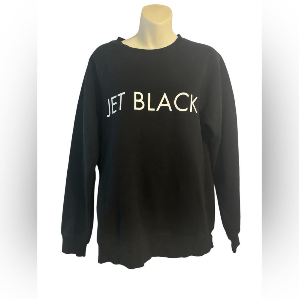 Brunette the label jet black sweater size medium/large. EUC